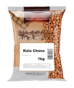 Harry Harvey Kala Chana 1Kg - Black Chickpeas - Black Gram - Desi Chana